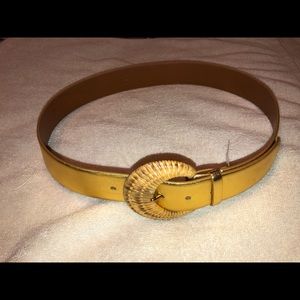 Ralph Lauren Women’s Gold Leather Belt M